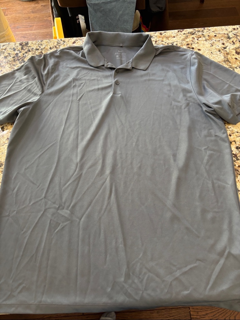 Nike Men's Gray Short-Sleeve Polo